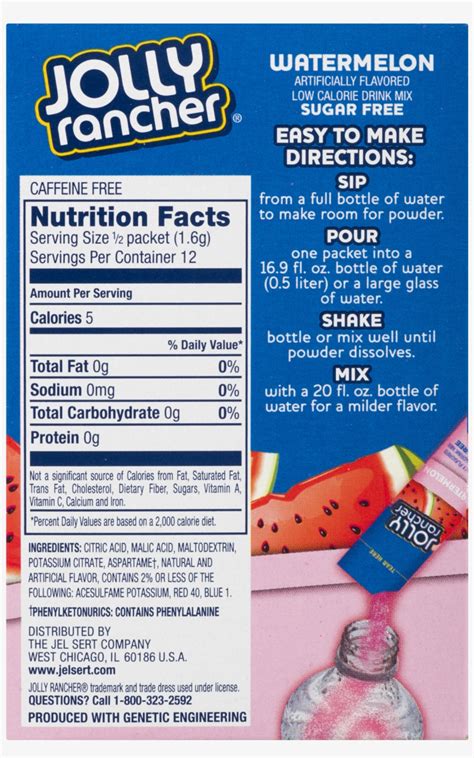 Jolly Rancher Soda Nutrition Facts | Blog Dandk