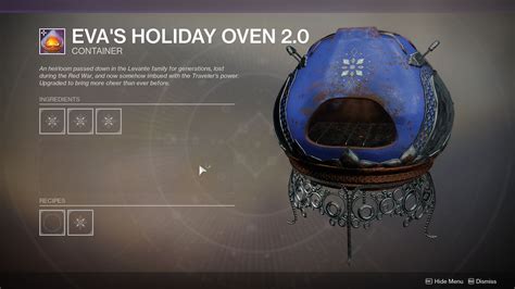 Destiny 2: The Dawning Recipes List - Dark Chocolate Motes, and More - Hold to Reset