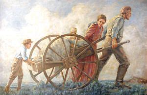 Handcart Pioneers | Pioneer day, Lds pioneers, Mormon pioneers