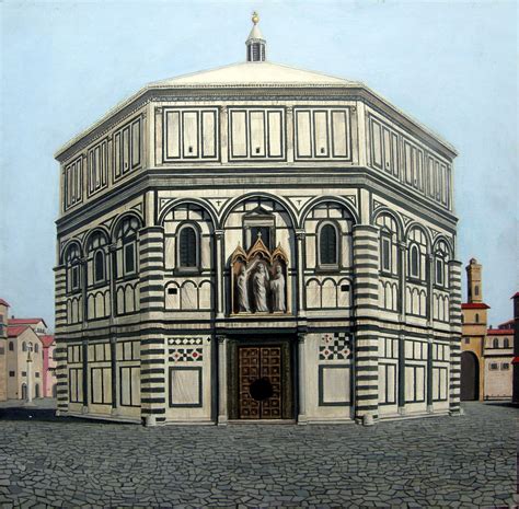 Brunelleschi's Linear Perspective - Florence Baptistery | Art | Pinterest | Florence baptistery ...