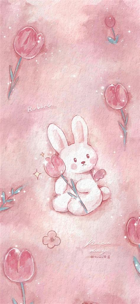 Rabbit Wallpaper, Pink Wallpaper Backgrounds, Cute Galaxy Wallpaper, Bunny Wallpaper, Purple ...