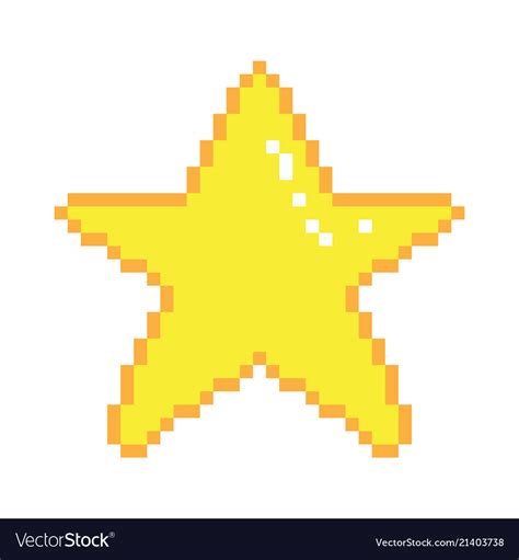 Pixel Art Gold Star