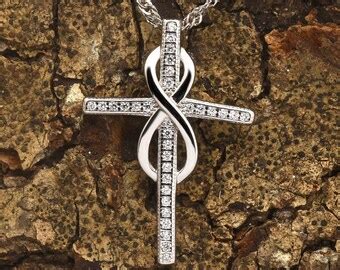 Infinity Cross Necklace - Etsy