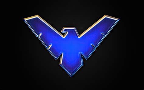 2880x1800 Nightwing Big Logo 4k Macbook Pro Retina ,HD 4k Wallpapers ...