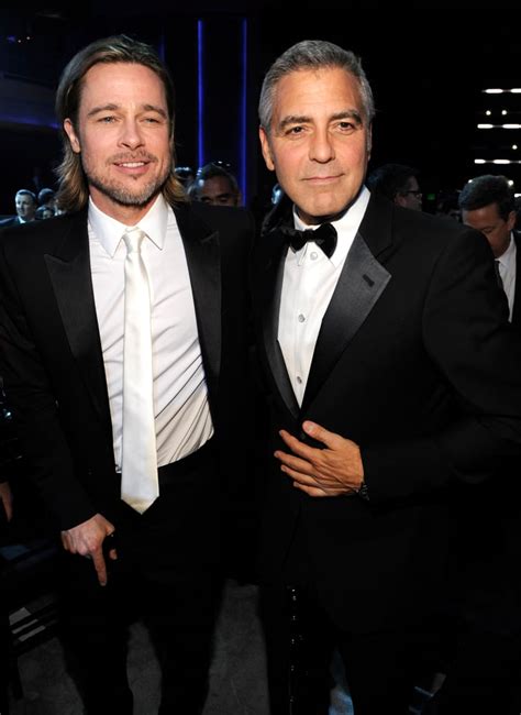 Brad Pitt and George Clooney Friendship Pictures | POPSUGAR Celebrity ...