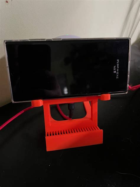 Samsung S22 Ultra Wireless Charging Stand by Piranit | Download free STL model | Printables.com