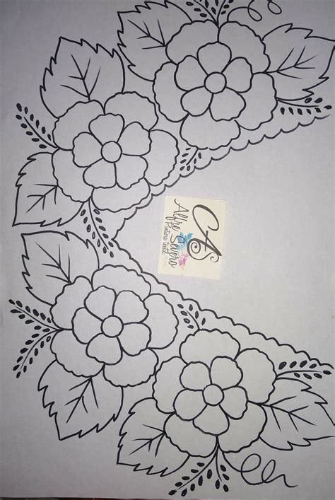 Pin by Mariangeles Nuñez Feijoo on pintura | Embroidery flowers pattern, Hand embroidery designs ...