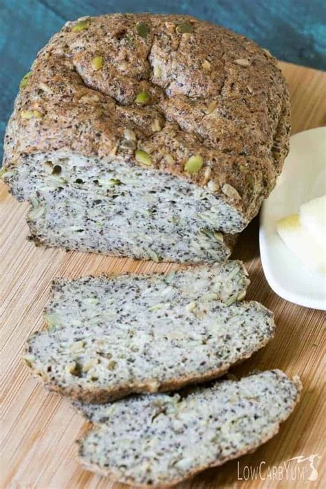 Pumpkin Sunflower Seed Psyllium Bread | Low Carb Yum