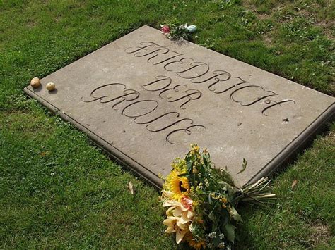 Grave of King Fredrick II of Prussia (Frederick the Great), at his summer palace at Sanssouci ...