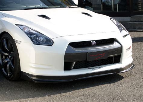 Evasive Motorsports: Mines Carbon Fiber Front Spoiler - Nissan GT-R R35