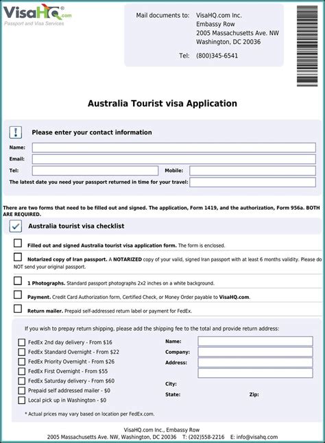 Australian Visitor Visa Form 1419 - Form : Resume Examples #4Y8bZGr86m