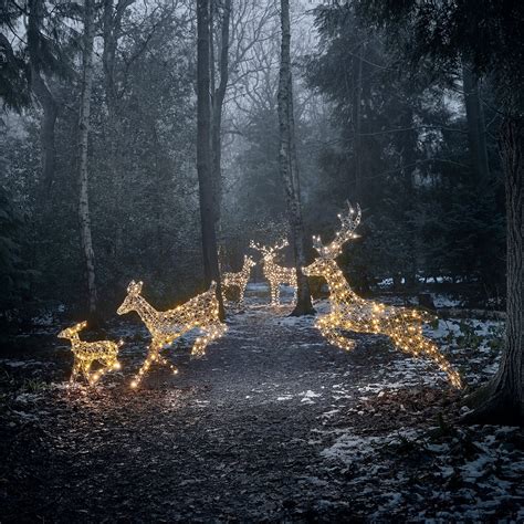 Light Up Reindeer | Outdoor Lighted Reindeer | Lights4fun.co.uk