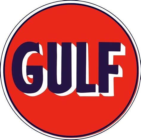 Motorsport Racing Sponsor Gulf Oil 1960s Design V Sizes F1 Le Mans | Old gas stations, ? logo ...