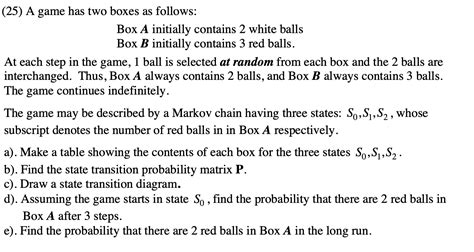 Solved (25) A game has two boxes as follows: Box A initially | Chegg.com