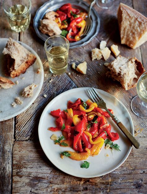 Salad of grilled peppers recipe from Vegetables by Antonio Carluccio | Cooked | Recipe | Stuffed ...