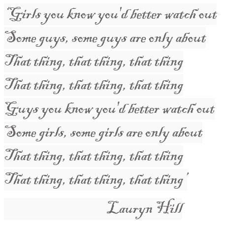 Meaning of "Doo Wop (That Thing)" by Lauryn Hill - Song Meanings and Facts