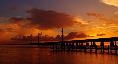 7-mile Bridge Foto & Bild | red, sunset, usa Bilder auf fotocommunity