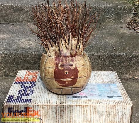 Cast Away Wilson Volleyball Prop with FedEX Base replica movie prop