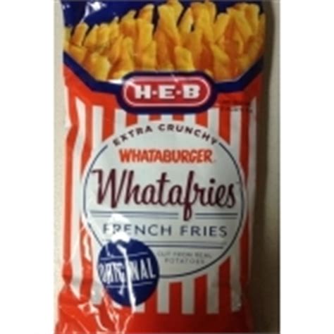 H-E-B Whataburger Whatafries, Original French Fries: Calories, Nutrition Analysis & More | Fooducate