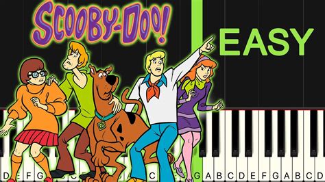 Scooby Doo on Zombie Island Theme EASY Piano Tutorial - YouTube