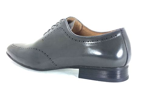 Mens Dress Shoes Majestic Grey Oxford Lace Up Fashion shoes | eBay