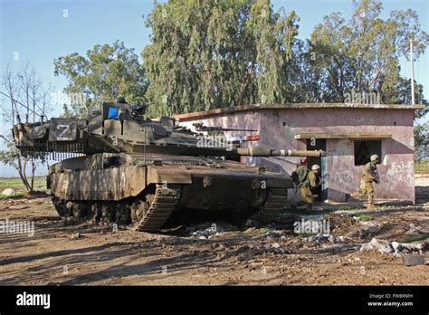 Merkava IV main battle tank with trophy defense system Stock Photo - Alamy