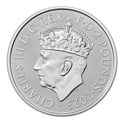 2023 U.K. 2 Pound Silver King Charles Britannia Coronation 1 oz BU – 东西智库