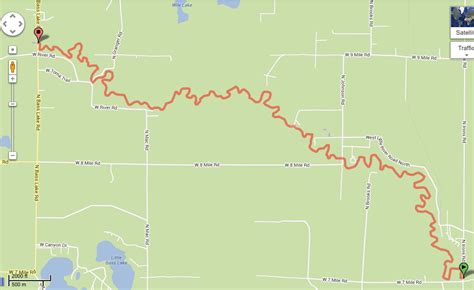 Little Manistee River Map