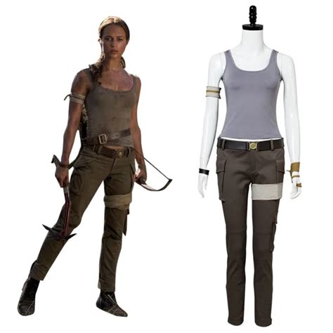 Lara Croft Costume Tomb Raider Cosplay Lara Croft Costume Full Set Uniform Halloween Carnival ...