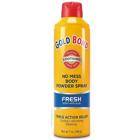 Gold Bond No Mess Body Powder Spray (7 Oz, Fresh Scent) - Walmart.com ...