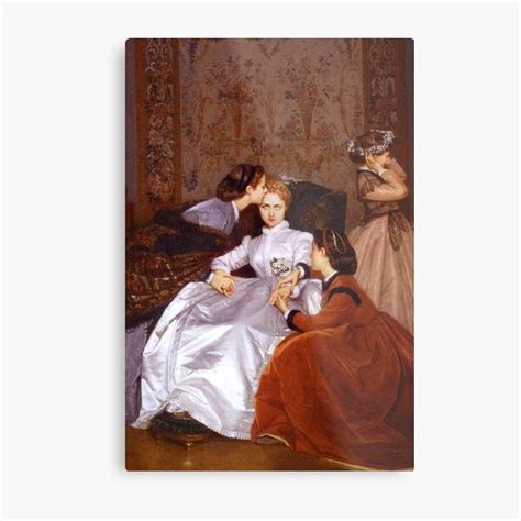 "The Hesitant Fiancée by Auguste Toulmouche" Metal Print for Sale by EtherealAmour | Redbubble