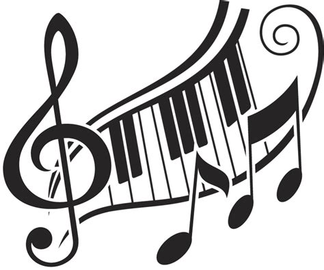 Обсуждение На Liveinternet - Piano Keys And Music Notes Clipart - Full ...