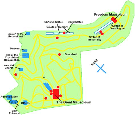 Map of Stars' Graves at Forest Lawn Glendale