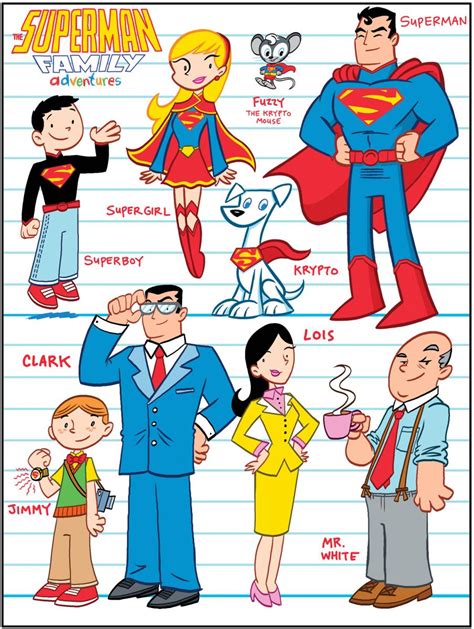 EL BLOGAZO DEL COMIC: SUPERMAN FAMILY ADVENTURES: Diseños del nuevo ...