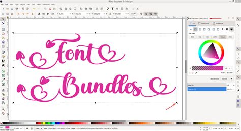 How to Use Fonts in Inkscape Easy Tutorial | Design Bundles