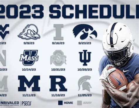 Psu Football Schedule 2024 Printable Free - Emili Inesita