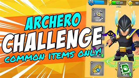 ARCHERO CHALLENGE: Can I Beat My Highscore With Common Items Only!? | Hero Adventure Gameplay ...