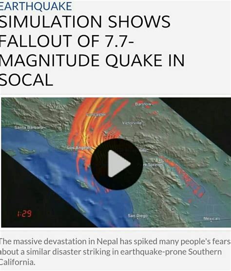 SIMULATION SHOWS FALLOUT OF 7.7-MAGNITUDE QUAKE IN THE COACHELLA VALLEY ...