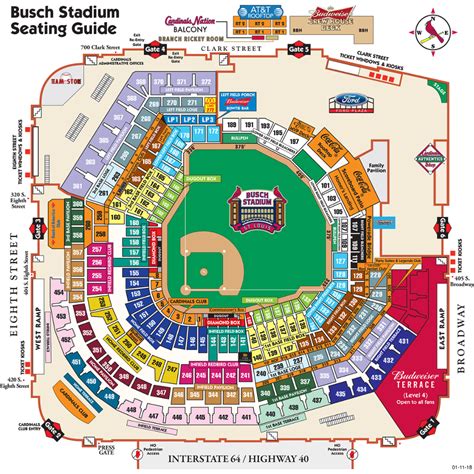 Busch Stadium Seating Chart Views And Reviews St Louis Cardinals ...