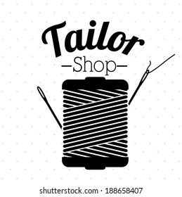 Tailor Shop Design Over White Background Stock Vector (Royalty Free) 188658407 | Shutterstock