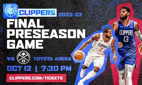 LA Clippers 2022 – 23 FINAL PRESEASON GAME | Toyota Arena