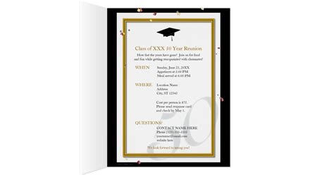 Customizable 50 Year Class Reunion Invitation | Zazzle