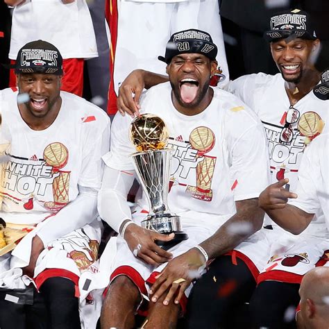 The Miami Heat Celebrate as 2013 NBA Champions | Bleacher Report ...