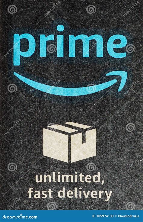 Amazon prime label editorial stock photo. Illustration of packet ...