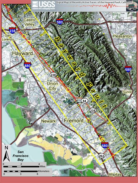 Active Traces of the Hayward Fault