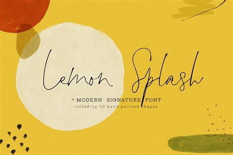 Lemon Splash features a unique ligature effect that adds an extraordinary look to its letters ...
