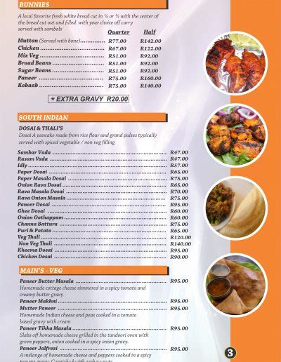 Menu - The Little India Restaurant