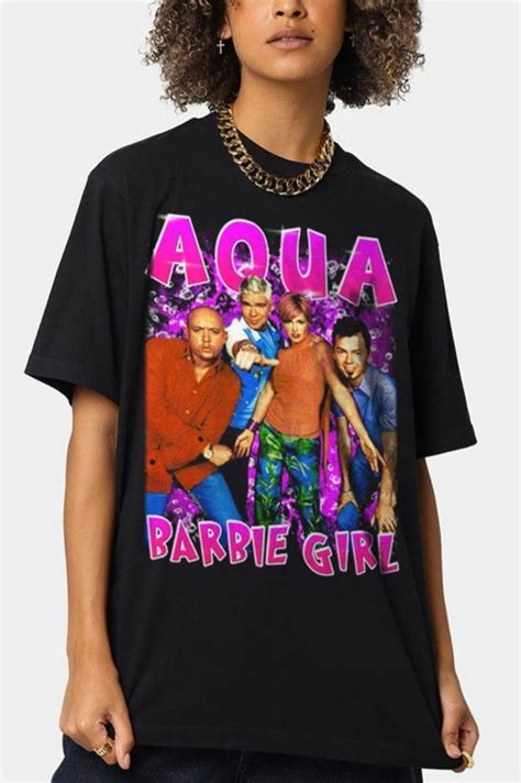 AQUA Band Shirt Aqua Barbie Girl Graphic tee , Vintage Aqua T-shirt