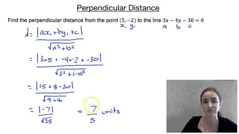 Perpendicular Distance - YouTube