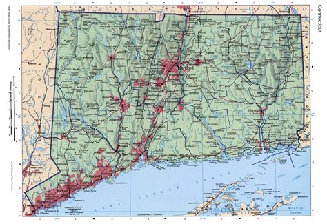 Printable Map Of Connecticut